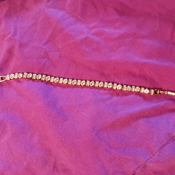 Tennis Anyone? Faux Diamond Stone Tennis Bracelet - Picture 2 of 3